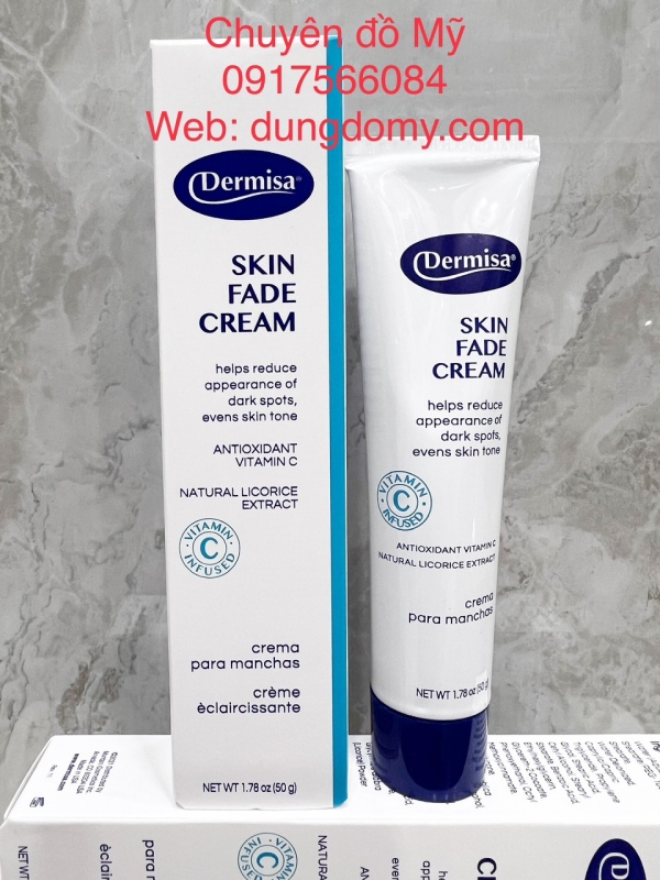 Kem dưỡng sáng da Dermisa Skin Fade Cream Antioxidant Vitamin C 50g của Mỹ