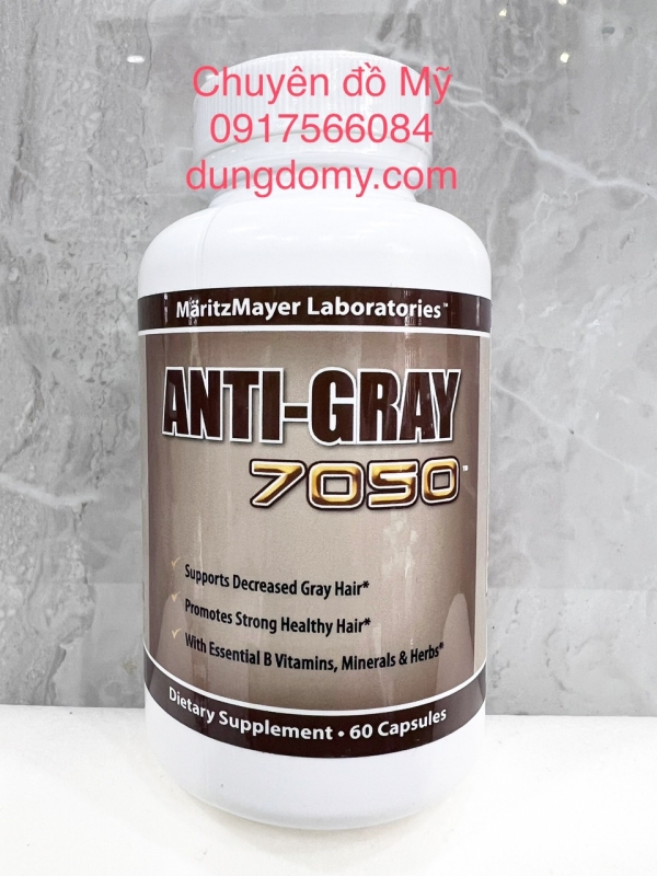 Viên uống ngăn ngừa tóc bạc ANTI GRAY 7050 60 viên của Mỹ