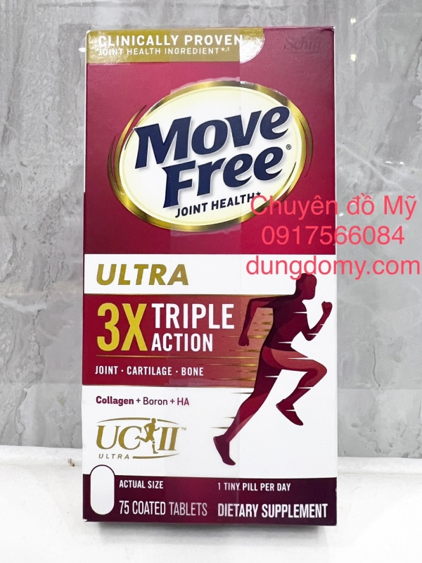 Viên uống giảm các cơn đau khớp Schiff Move Free Ultra 75 viên của Mỹ