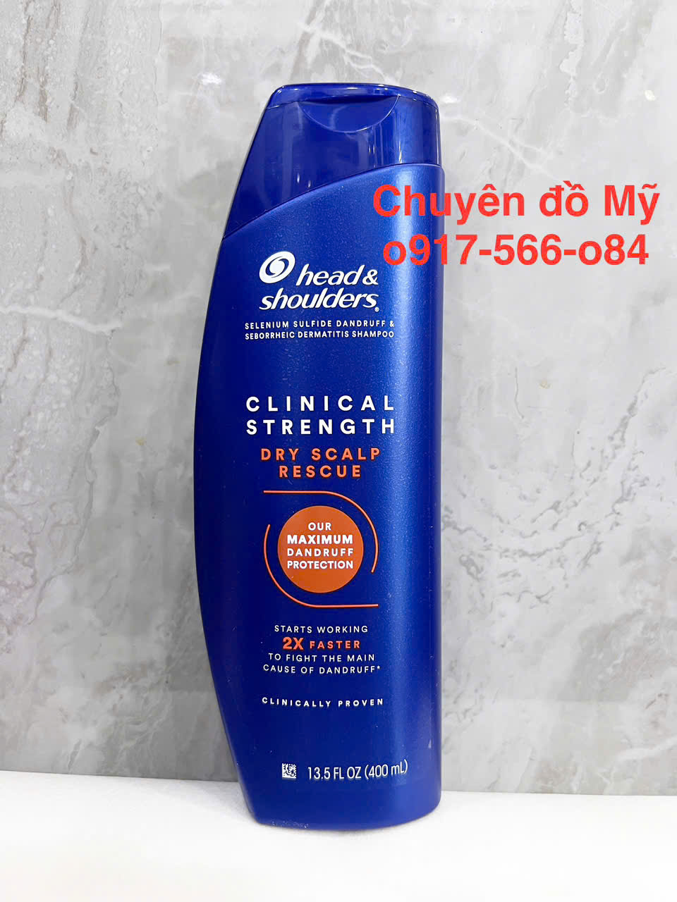 Dầu gội sạch gàu Head Shoulders Clinical Strength 400ml Dry Scalp (Cho da đầu khô) của Mỹ