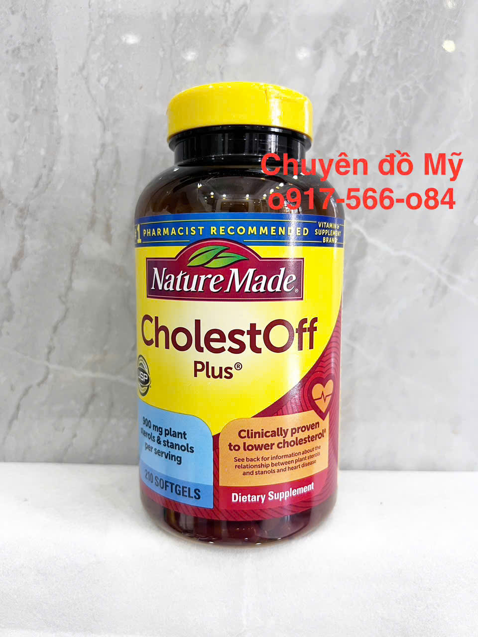 Viên uống giảm cholesterol Nature Made Cholest Off Plus 900mg 210 viên của Mỹ