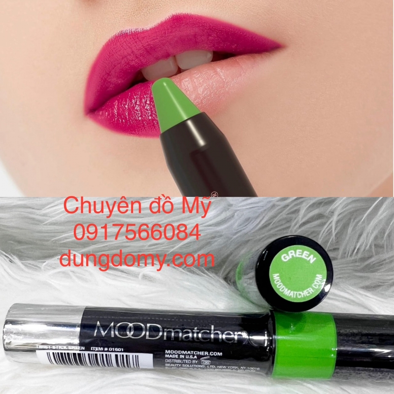Son gió bút chì dưỡng môi MOODMatcher Twist Stick Green màu xanh 2.9g sang trọng quý phái của Mỹ