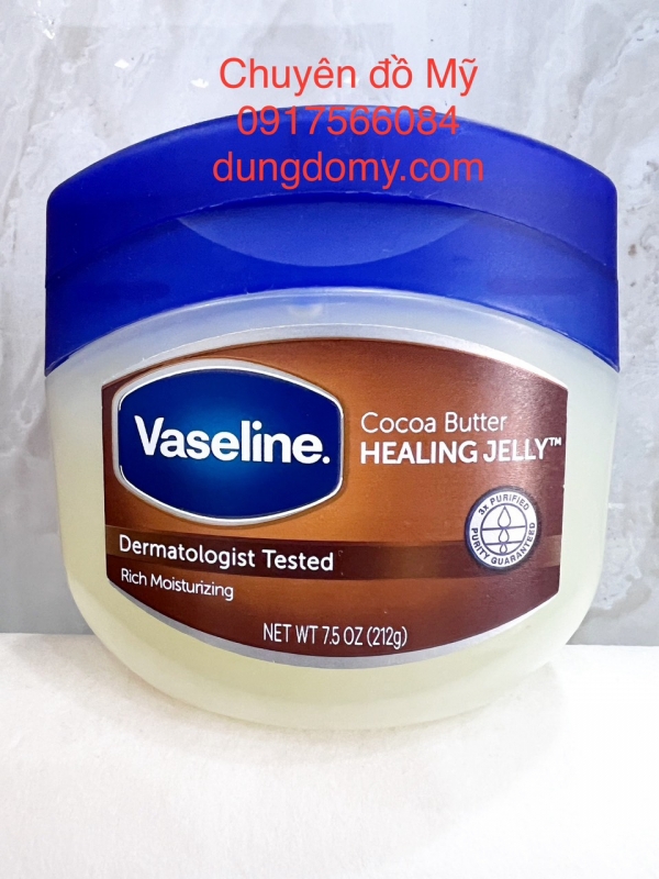 Sáp dưỡng ẩm Vaseline Cocoa Butter Healing Jelly 212g của Mỹ