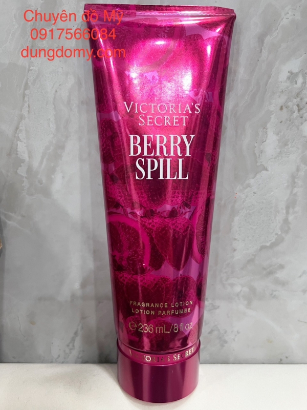 Sữa dưỡng Thể hương nước hoa Victoria's Secret Berry Spill 236ml của Mỹ