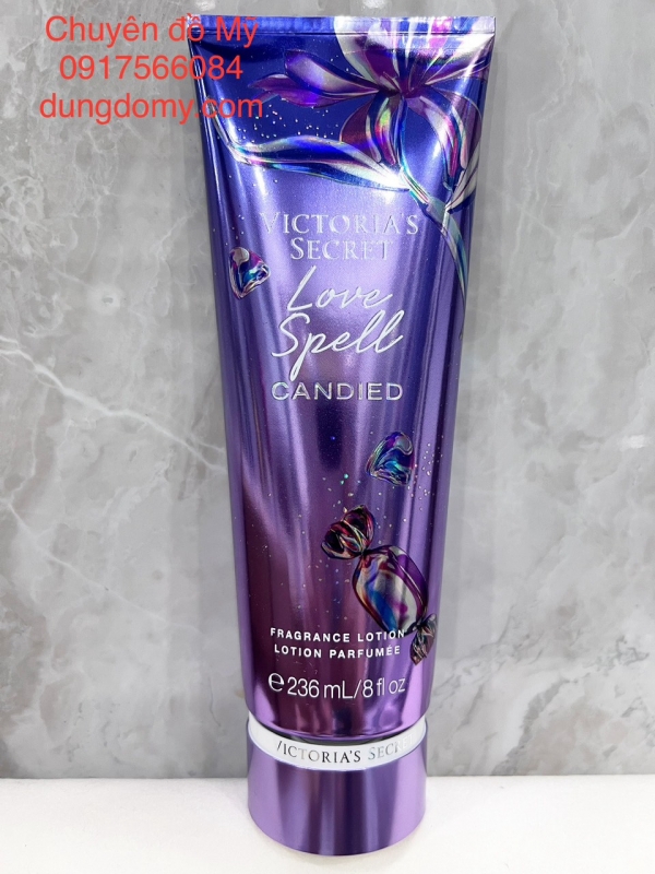 Sữa dưỡng Thể hương nước hoa Victoria's Secret Love Spell Candied 236ml của Mỹ