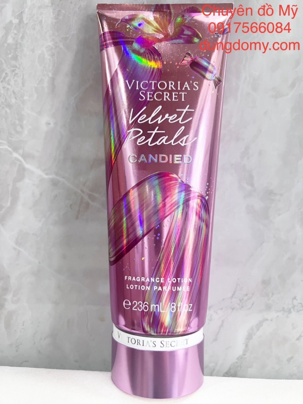 Sữa dưỡng Thể hương nước hoa Victoria's Secret Velvet Petals Candied 236ml của Mỹ