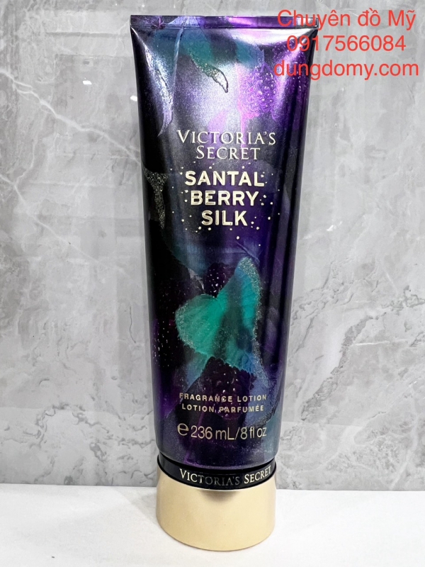 Sữa dưỡng Thể hương nước hoa Victoria's Secret Santal Berry Silk 236ml của Mỹ