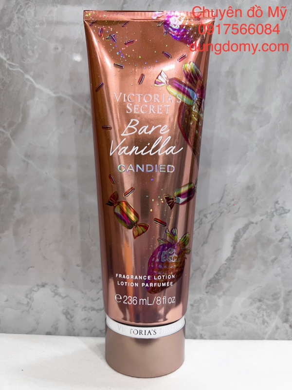 Sữa dưỡng Thể hương nước hoa Victoria's Secret Bare Vanilla Candied 236ml của Mỹ