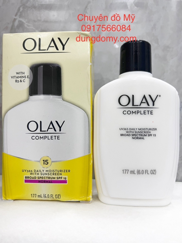 Kem dưỡng ẩm chống nắng cho mặt và cổ Olay Complete Normal SPF15 177ml của Mỹ