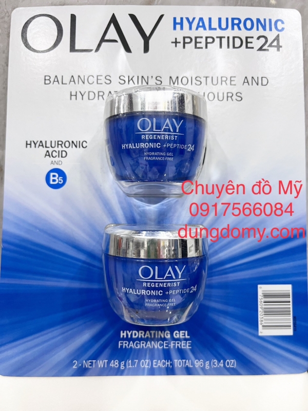 1 vĩ 2 hủ Kem Dưỡng ẩm Olay Hyaluronic Peptide 24 48g Của Mỹ