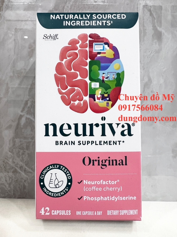 Viên uống Neuriva Brain Supplement Original bổ não tăng cường trí nhớ 42 viên của Mỹ
