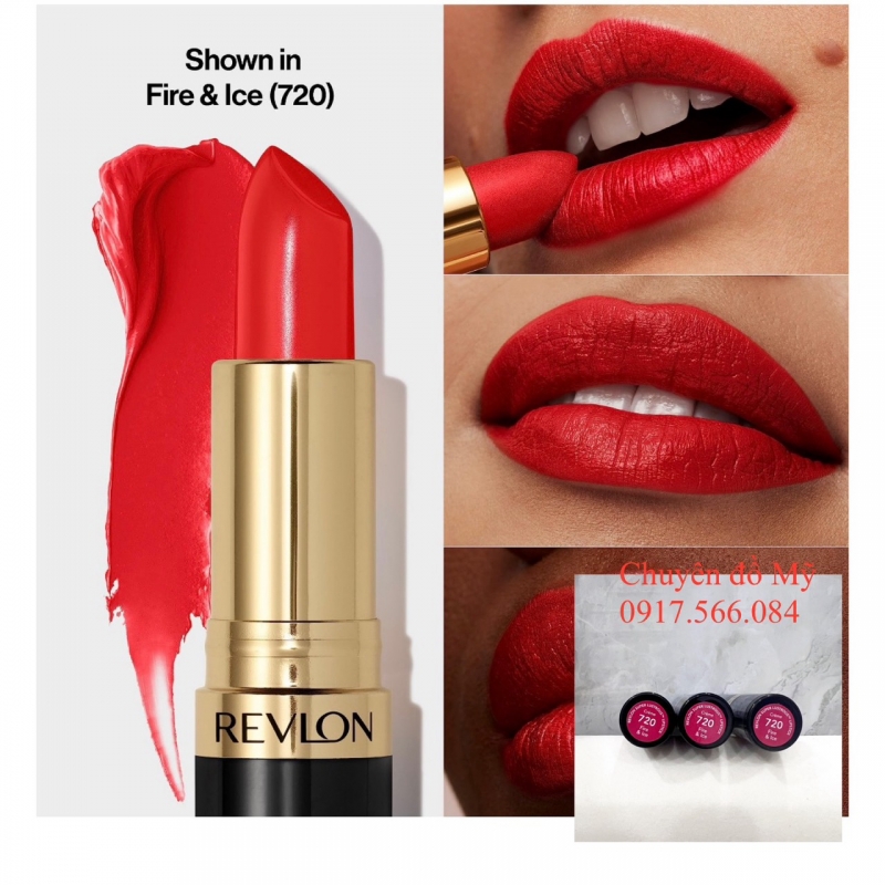 Son Môi Đẹp Màu Đỏ Revlon Super Lustrous Fire Ice 720 của Mỹ