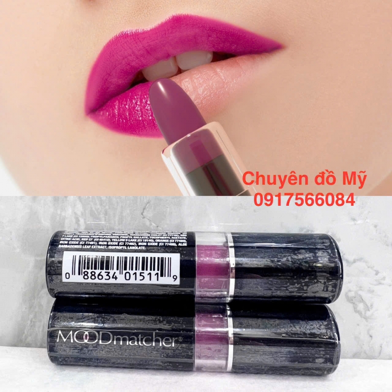 Son gió dưỡng môi đổi màu Moodmatcher Purple 3.5g của Mỹ