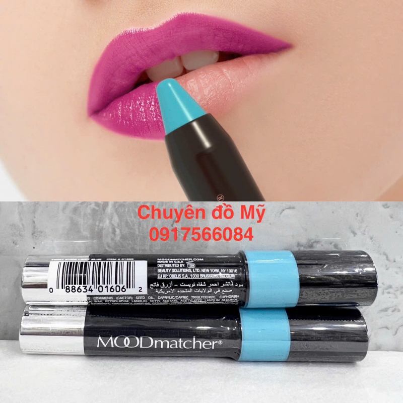 Son gió bút chì dưỡng môi đổi màu Moodmatcher Light Blue 2.9g của Mỹ