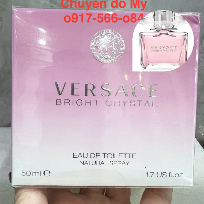 Nước Hoa Nữ Versace Bright Crystal Eau De Toilette 50ml Fullbox của Mỹ
