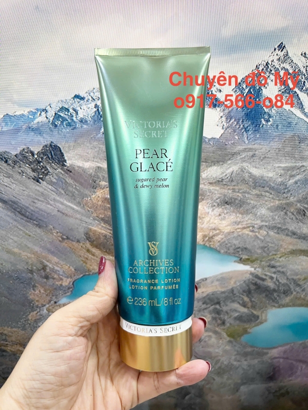 Sữa dưỡng thể hương nước hoa Victoria's Secret Pear Glacé Body Lotion 236ml của Mỹ